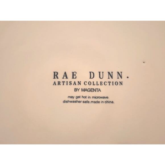 DOG BOWL-RAE DUNN-"Bark"-Ceramic-Light Cream-6" Diameter-2.75" High - Picture 7 of 10